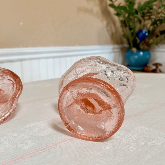 Vintage Mosser/ Westmoreland Mould Glass Standing Roaster Transparent Pink - Picture 2 of 5